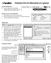 Timbuktu Pro At-A-Glance Card