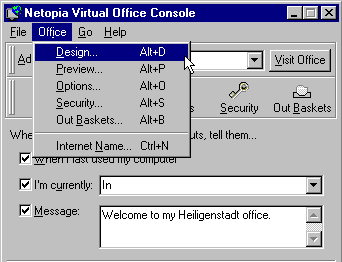 Context-sensitive menu