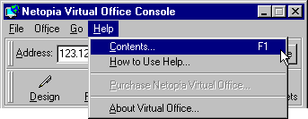 Help Contents selection